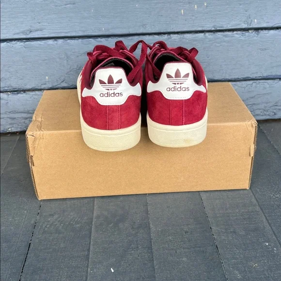 Adidas Campus Burgundy Suede Shoes - Picture 5 of 7